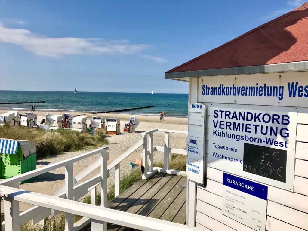 Strandkorbvermietung am Ostseestrand von Kühlungsborn